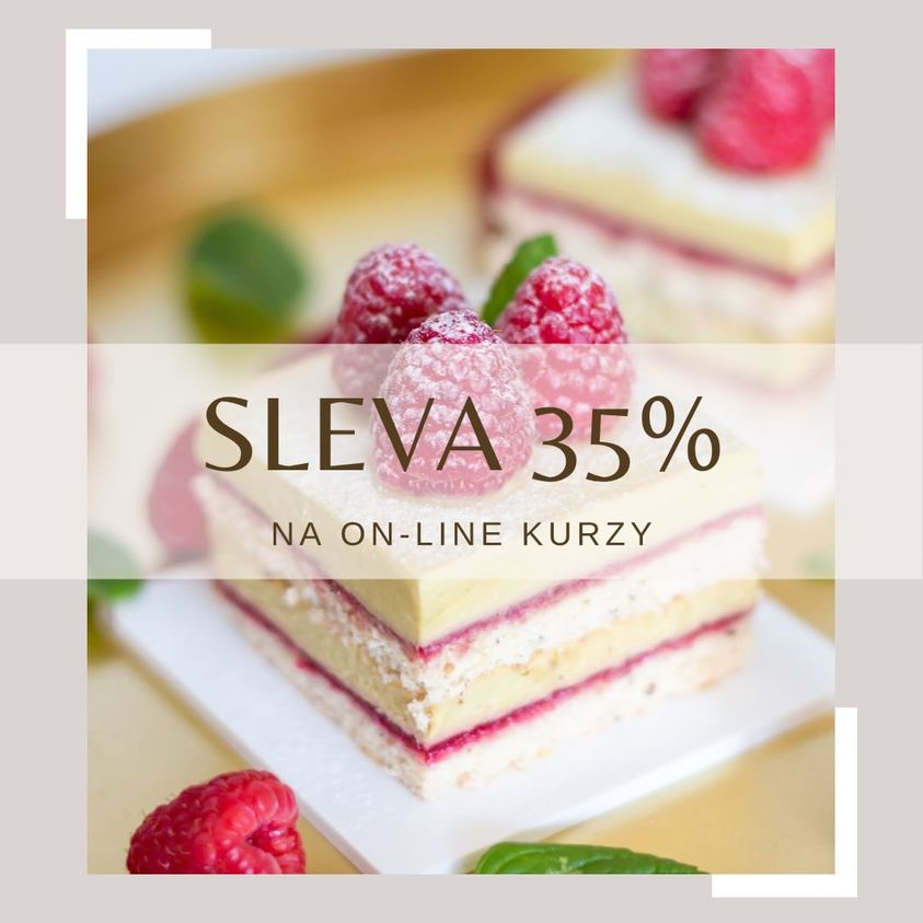 Sleva na on-line cukrářské kurzy